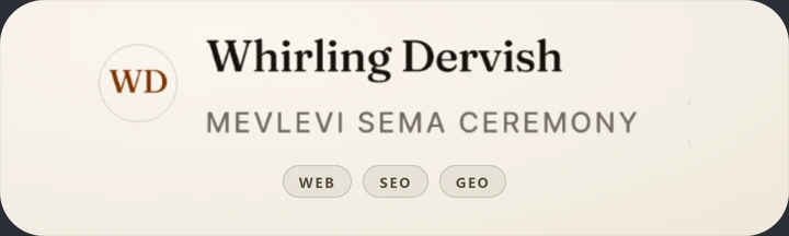 Whirling Dervish bilet sitesi